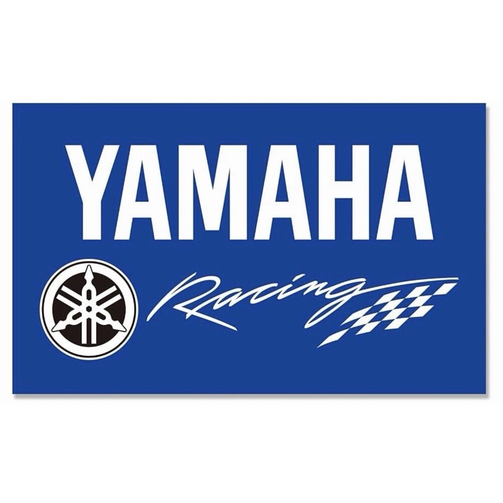 Racing Car Decor Flag for Yamaha Motorcycle 3 ft x 5ft Polyester Blue New